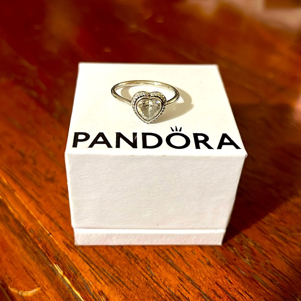 Pandora Sparkling Heart Ring
